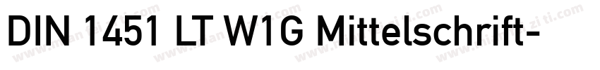 DIN 1451 LT W1G Mittelschrift字体转换